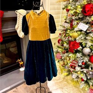 Trish Scully kids velvet Christmas dress
